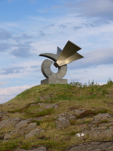 a nad fjordem
