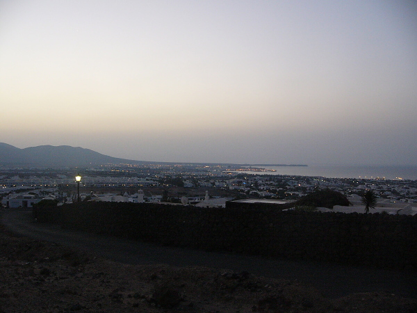 Playa Blanca v noci
